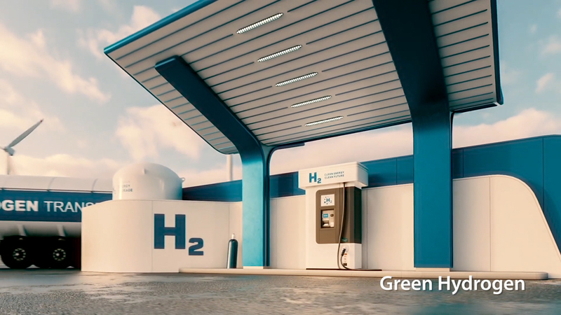 A hydrogen filling station