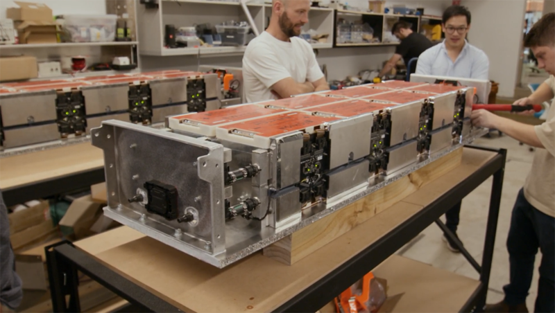 EV battery in a lab at Echion Technologies