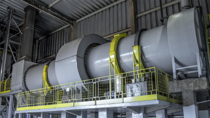 Picture of an ore dryer at a mine site