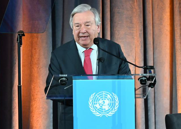 United NationsSecretary-General António Guterres delivers his special address on climate action
